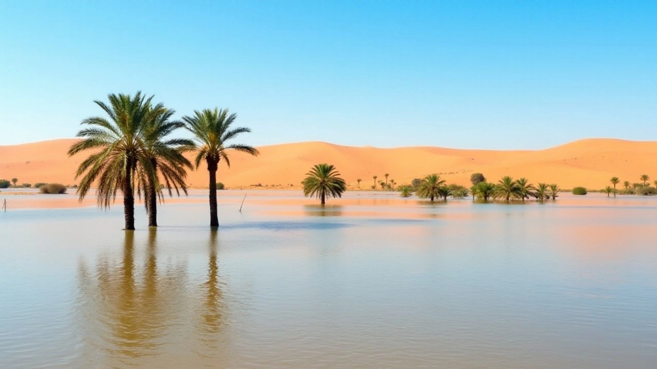 Inundações Raras Transformam o Deserto do Saara em Cenário Inesperado